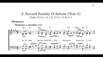 Responsorial Psalm 2nd Sunday in Advent (Year A) - New Lectionary 2024