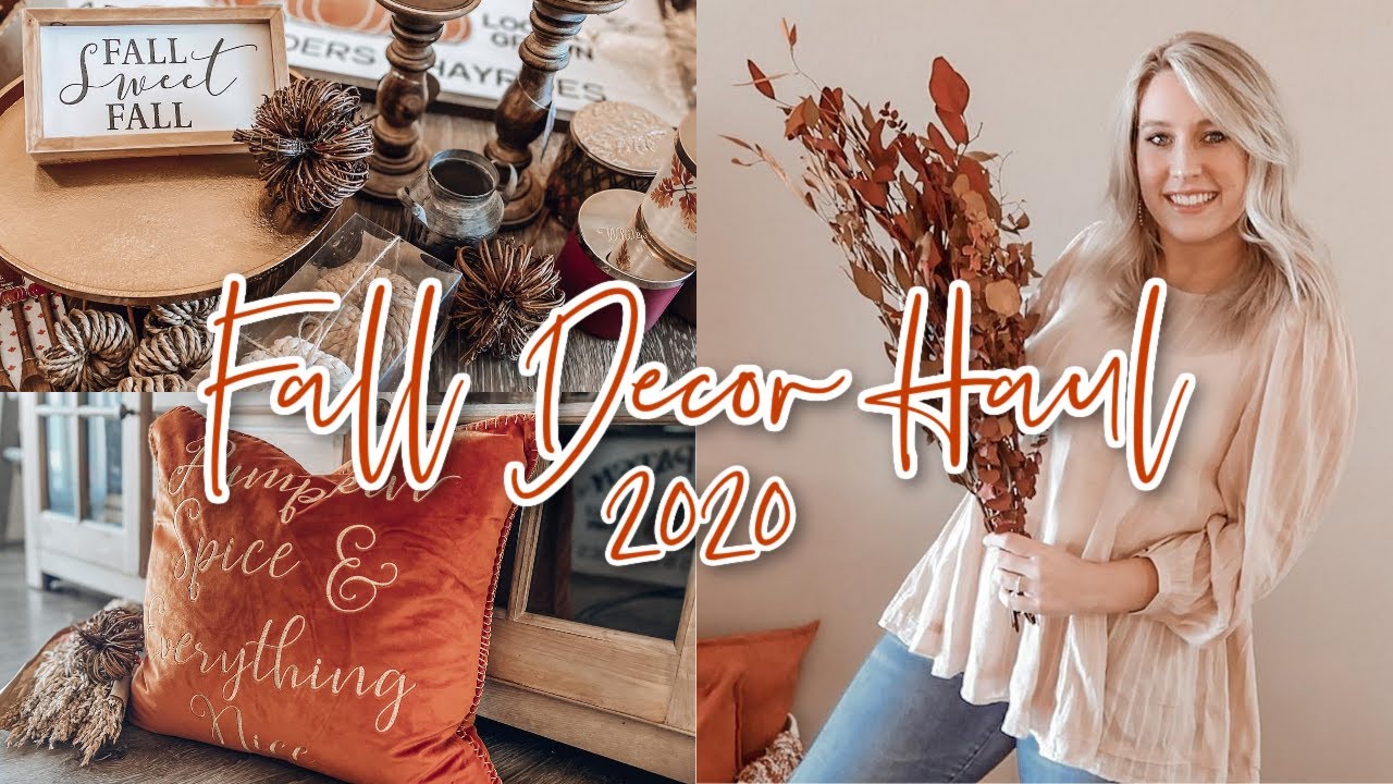 HUGE FALL DECOR HAUL 2020 | Decorating Ideas for Fall 2020 | Olivia Erickson