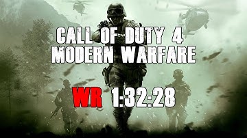 Call of Duty 4: Modern Warfare - Any% Speedrun World Record 1:32:28
