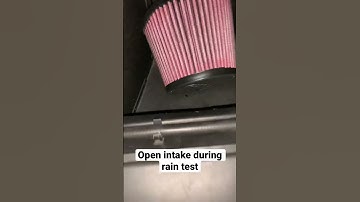 Open Intake During Rain Test