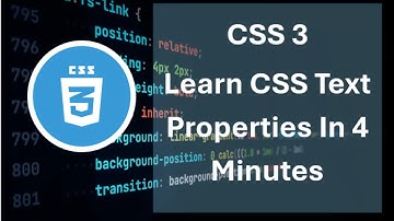 css3:Learn css  text property in 4 minutes