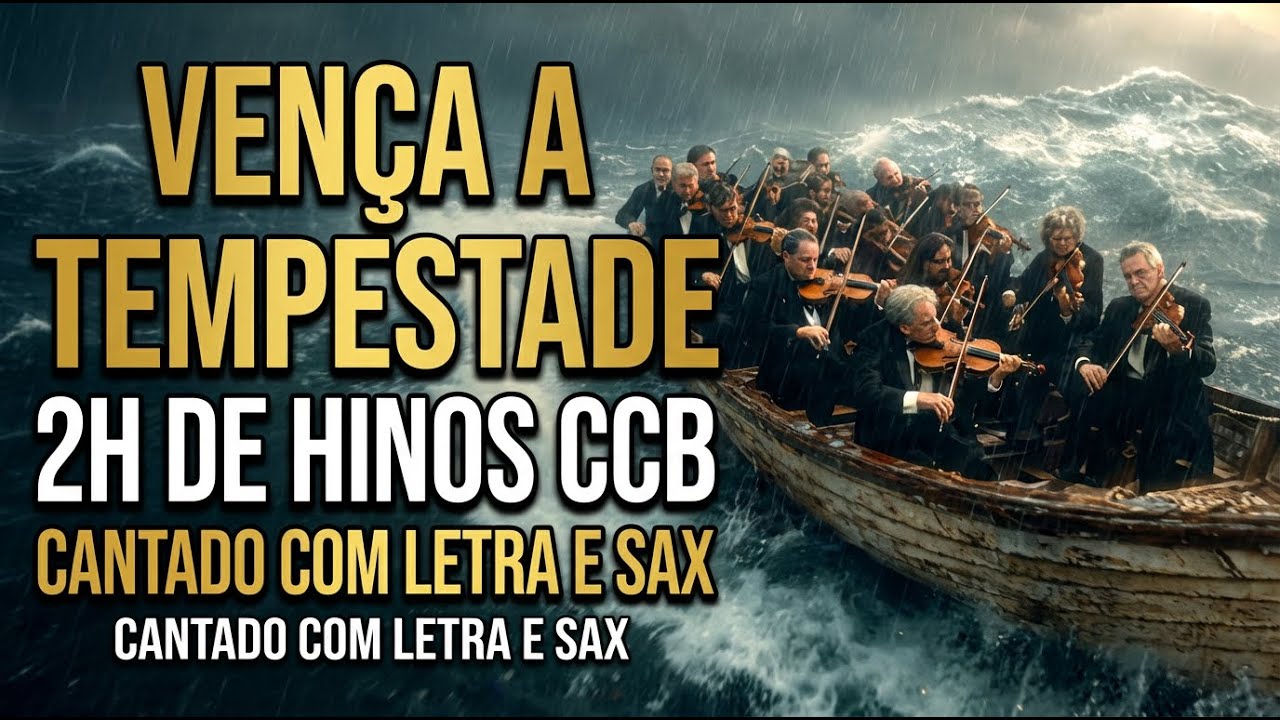 VOCÊ VAI VENCER: 2 Horas de Hinos CCB em Meio à Tempestade (Hinário 5 Completo | Letra) CONFIRA