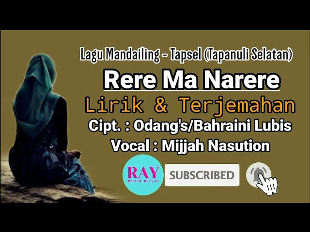Rere Ma Narere (Lirik & Terjemahan) - Mijjah Nasution | Lagu Pernikahan Adat Mandailing Tapsel class=