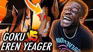 Goku vs Eren Yeager RAP BATTLE! (REACTION)