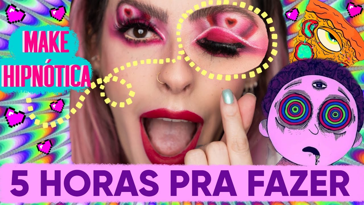 5 HORAS DE MAQUIAGEM PRA FAZER UM MORANGO NO OLHO - Karen Bachini
