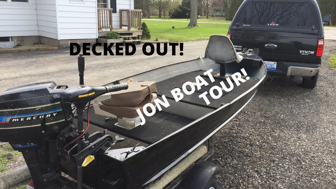 Decked Out Diy Jon Boat 12ft Aluminum Boat Build Tour Youtube