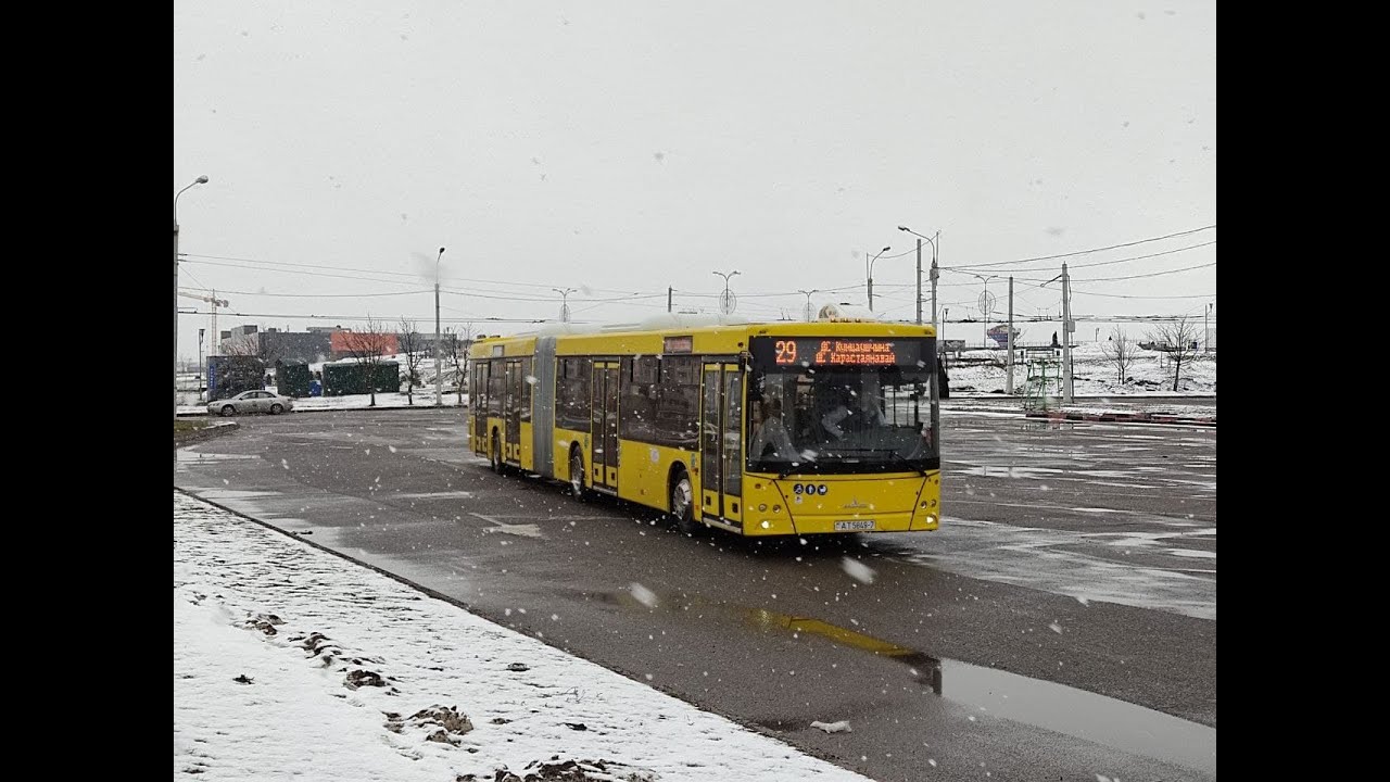 Поездка на автобусе МАЗ-216.066, гос.№ АТ 5849-7, марш.29