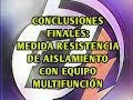 CONCLUSIONES FINALES: MEDIDA RESISTENCIA DE  AISLAMIENTO CON EQUIPO MULTIFUNCIÓN