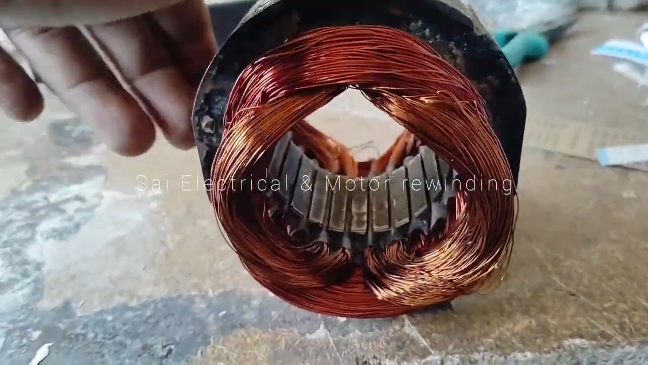 Ac single phase motor rewinding
