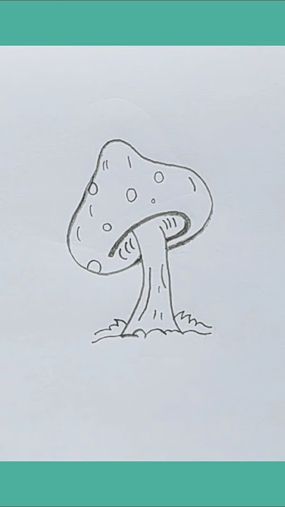 Mushroom Masterpiece:A step by step Drawing Guide //MUSHROOM DIAGRAM//Mushroom Drawing #shorts #art