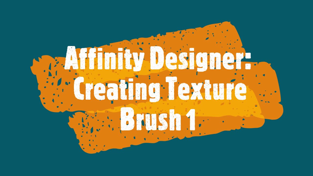 Affinity Designer Creating Texture Brush 1 - YouTube
