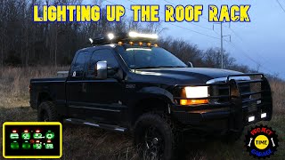 Adding Cheap Switch POD (sPOD) and LEDs on our Ford F-250 7.3 Powerstroke | Night Ride in the Woods!