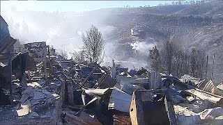 Arden 140 viviendas en un incendio en ciudad chilena de Valparaíso