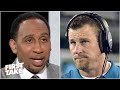 Stephen A. reacts to Lions coach Dan Campbell’s ‘kneecap biting’ reference | First Take