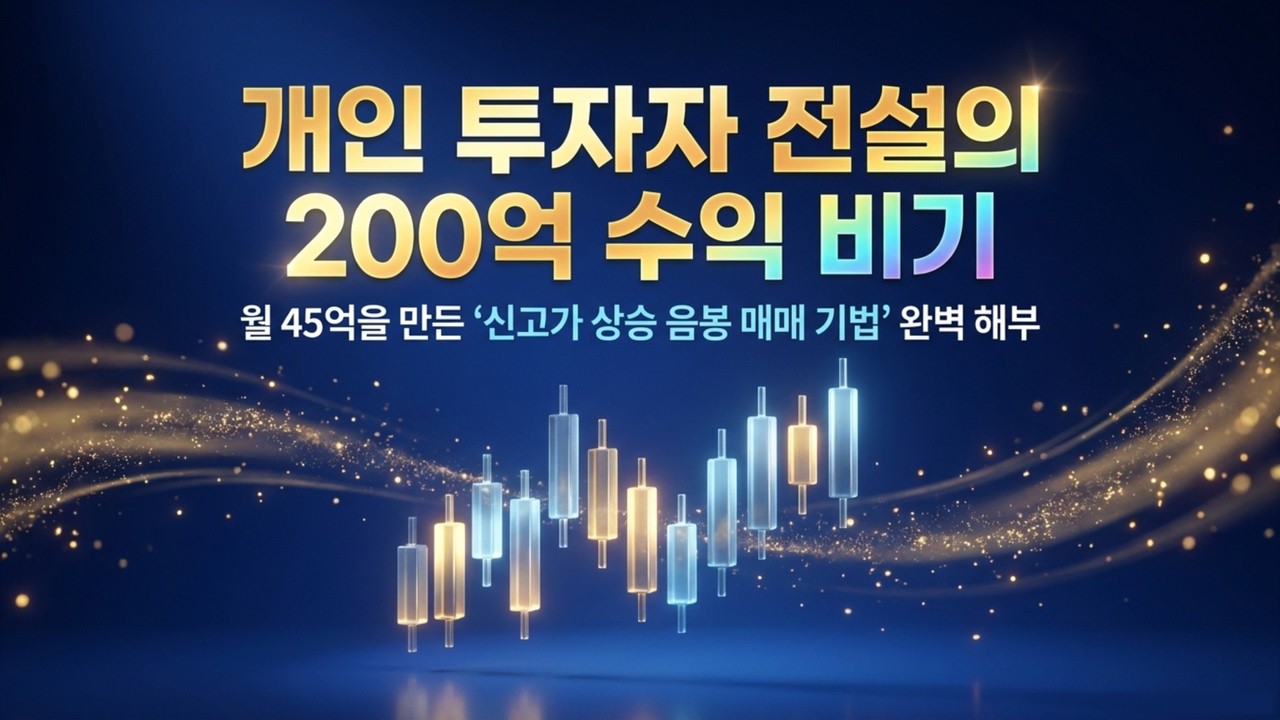 200억 벌어준 단 하나의 기법! 직장인도 가능한 '신고가 상승 음봉' 매매 전략 | 200억 번 직장인의 '종가 매매' 4