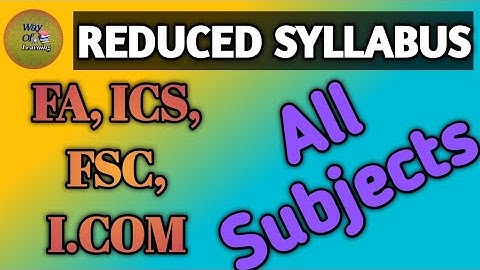 smart syllabus for class11+class12|reduced syllabus for intermediate|All subjects| 2020