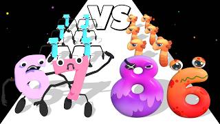 NUMBER RUN MERGE 3D MATH VS MERGE NUMBER LORE ∞ ASMR Gameplay Android iOS ✦ Satisfying Number Game screenshot 2