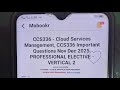 Ccs336 cloud services management | Important Questions | UPDATED IN APP | Anna University|03-12-2025