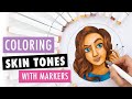 How To Color Skin with Alcohol Markers | Skin Tutorial | Ohuhu