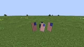 How to make an American Flag Banner in Minecraft