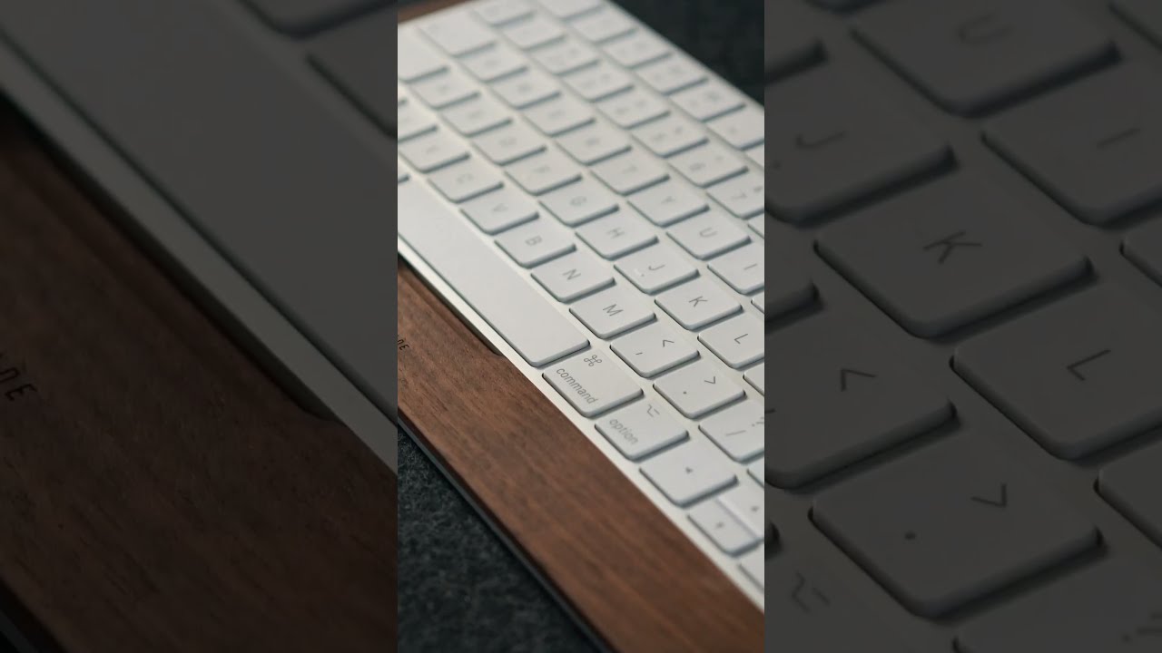 キーボード Grovemade Wood Apple Keyboard Tray Wooden Apple Magic Keyboard Tray Holder | Grovemade®