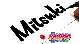Turn word MITSUKI into mitsuki BORUTO character