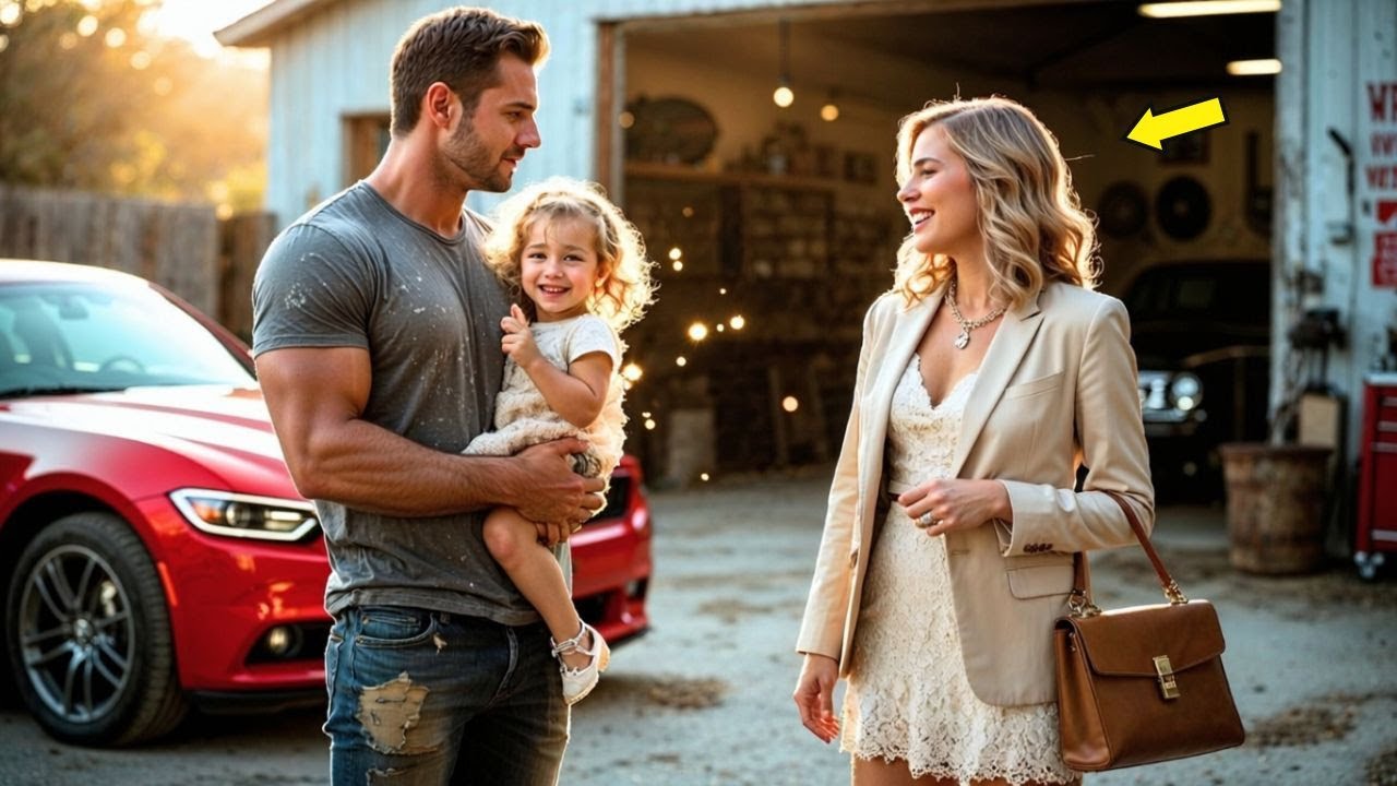 Samotny ojciec pomógł bogatej milionerce przy aucie — a córka zapytała: „Czy on może być moim tatą?”