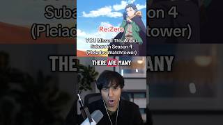 You Missed This About Natsuki Subaru In Rezero Season 4, Pleiades Watchtower