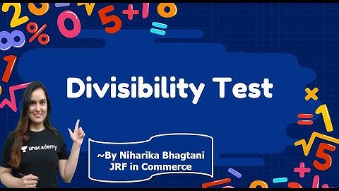 Divisibility Test | Mathematical Reasoning
