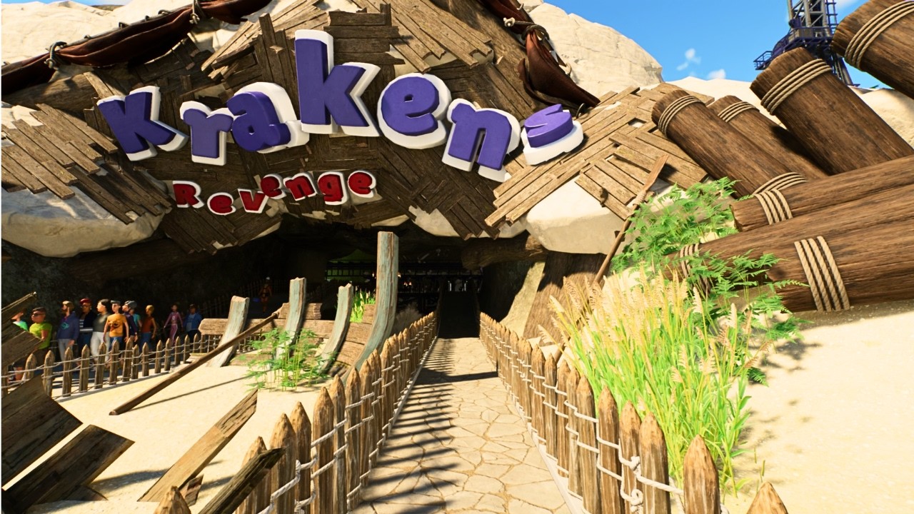 The Kraken’s Revenge Coaster | Front Seat POV | Planet Coaster