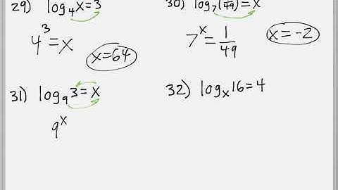 Math 151 : 4.3/4.4 #29, #30, #31, #32 (PreCalculus Tutorial : Logarithmic Functions)