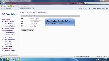 GeoVision Access Control   Using Function Keys of GV AS1010 to Register Attendance Data