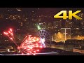 4K | Stuttgart new year&#39;s fireworks