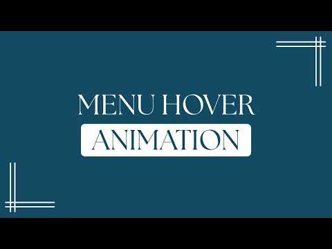 Pure CSS Menu Hover Animation
