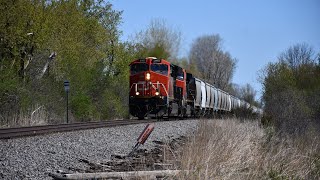 CN S706 with CN ET44AC 3167, CN C44-9W 2646 & CN ET44AC DPU 3217 at Oshkosh WI