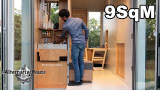 Only 98sqft! This Tiny House Folds Like a Swiss Knife