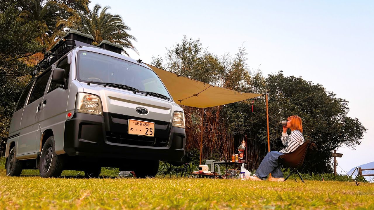 車上生活がつらくなったので今日はキャンプ場で豪遊する事にした【宮崎県/猪崎鼻公園キャンプ場】