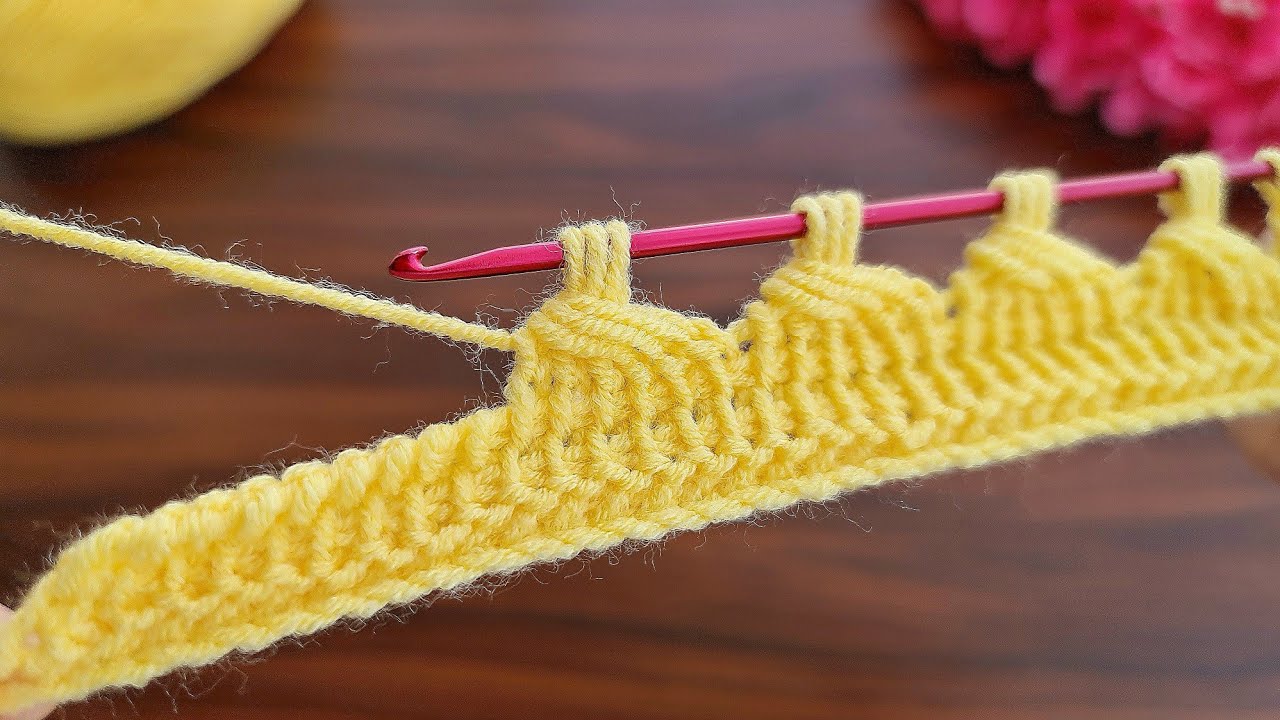 Wow!! Super Easy Beautiful Tunusian Crochet Knitting ✔ Çok Güzel Tunusişi Örgü Modeli Anlatımı.