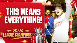 This Means EVERYTHING! | Arsenal Premier League Champions!