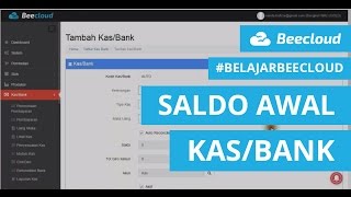 Input Saldo Awal Kasbank Untuk Modal Perusahaan - Beecloud