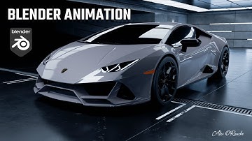 Realistic Blender 3D Car Animation- Lamborghini Huracán EVO + Breakdown