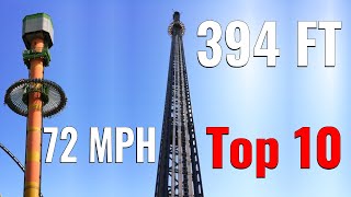 Top 10 Tallest Drop Towers In The World