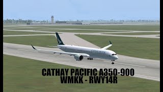 [FSX] Bad Weather at Kuala Lumpur - Rwy14R - A350-900 screenshot 3