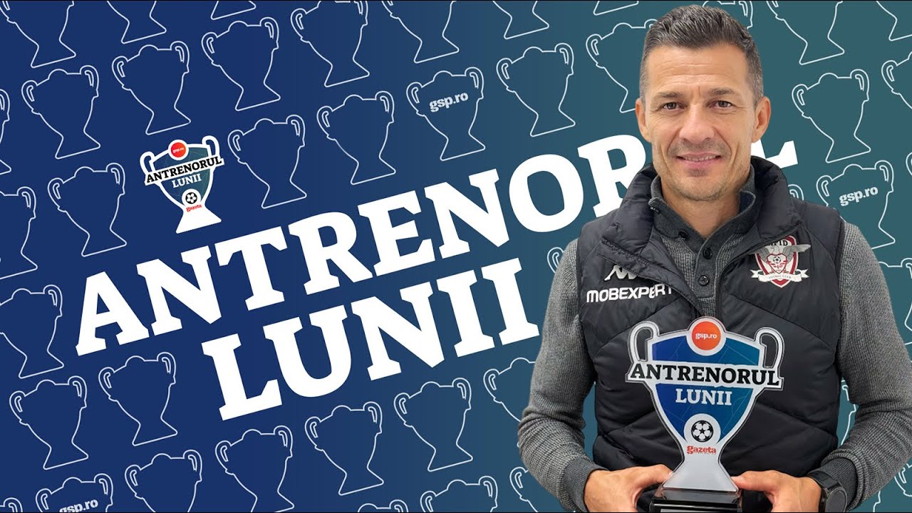 Constantin Gâlcă, „Antrenorul lunii octombrie 2025” » „Evident că mă gândesc la titlu! Moment unic”