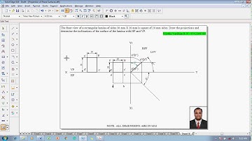 Example 16 on Projection of Plane Surfaces