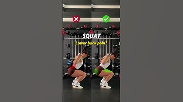 ❌ Lower back pain during squats?