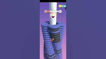 #stack ball game level 55 #game play # shorts