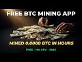 My results using a free BTC mining app on my laptop — here's what I found out!