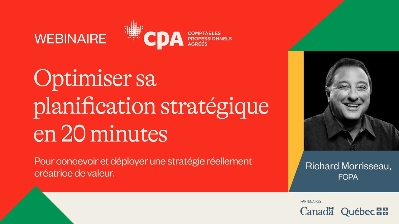 Webinaire CPA | Optimiser sa planification stratégique en 20 minutes ...