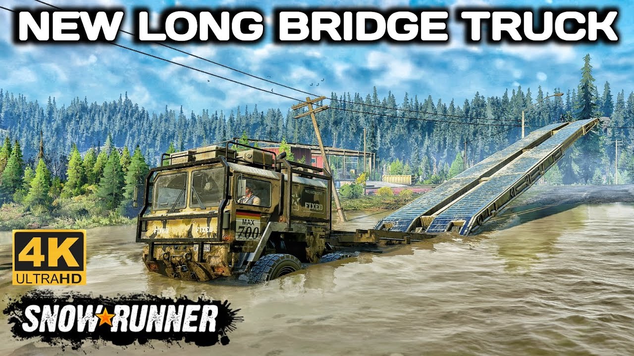 New Long Bridge Truck In SnowRunner Season 15 #snowrunner #offroad # ...